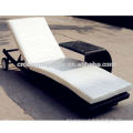 Most popular Adjustable Chaise Lounge rattan chair with wheel